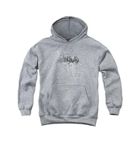 Batman Boys Youth Burned & Splattered Pull Over Hoodie / Hooded Sweatshirt