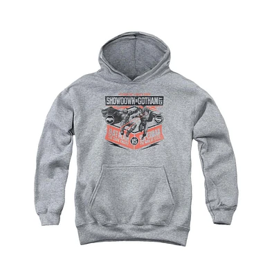 Batman V Superman Boys Youth Showdown Gotham Pull Over Hoodie / Hooded Sweatshirt