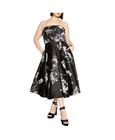 City Chic Women's Tiffany Bloom Dress