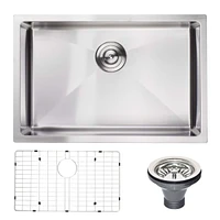 Streamdale Furniture 27 L X 18 W Undermount Kitchen Sink With Sink Grid