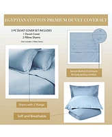 Superior Egyptian Cotton 1000 Thread Count Solid Duvet Cover Set