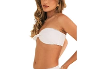 Dippin' Daisy's Women's Bunny Knotted Bandeau Bikini Top