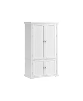 Slickblue Freestanding Kitchen Pantry Cabinet with Doors, 6 Door Shelves, 2 Adjustable Shelves