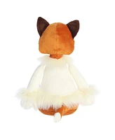 Aurora Large Winter Cozies Farah The Fox Holiday Festive Plush Toy White 15.5"