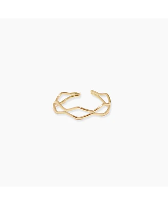 sanctuaire Twisted Bar Ring Gold