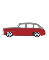 Greenlight Collectibles 1/64 Ford Fordor Super Deluxe Red Silver California Lowriders