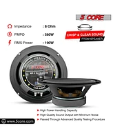 5 Core 8 Inch Midrange Door Speaker 500W Pmpo Subwoofer w Aluminum Bullet 8 Sub Woofer