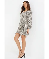 Quiz Women's Animal Print Skater Dress