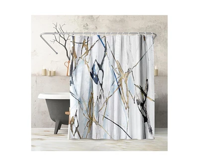 71x74 Abstract Shower Curtain