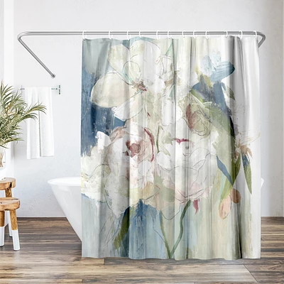 Americanflat 71x74 Floral Shower Curtain