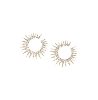 Sohi Women's Celestial Hoop Earrings