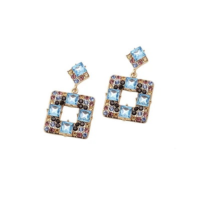 Sohi Women's Block Drop Earrings