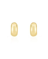 The Lovery Chunky Gold C-Hoop Earrings 14K Gold