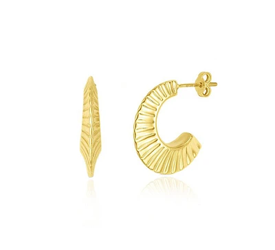 The Lovery Gold Cleopatra Hoop Earrings