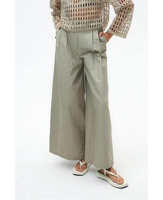 Nocturne Women's Pleated Wide Leg Pants