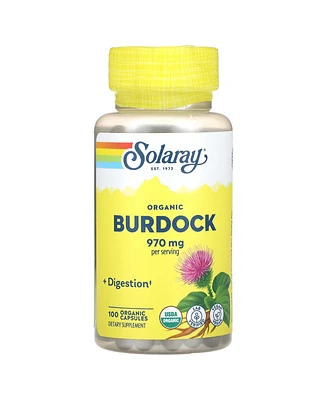 Solaray Organic Burdock 970 mg - 100 Organic Capsules (485 mg per Capsule)