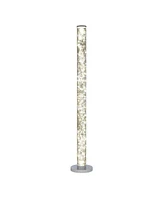 Streamdale Furniture 49" Exposed Rope Led Minari Clear Column Floor Lamp