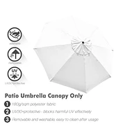 9Ft Patio Umbrella Cover Replacement Top Canopy 8 Rib Outdoor Gazebo Market Wedding