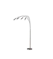 Simplie Fun 72" Kiery 4 Arm Aluminum Led Arc Floor Lamp