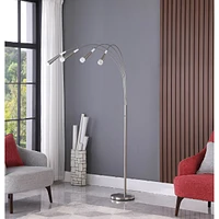 Streamdale Furniture 72" Kiery 4 Arm Aluminum Led Arc Floor Lamp