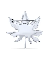 Bling Jewelry Large Canada National Symbol Maple Leaf Pin Brooch Maple Tree For Women Accessory Sterling Silver