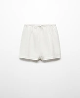 Mango Women's Linen Pajama Shorts