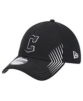 New Era Men's Black Cleveland Guardians Active Dash Mark 39THIRTY Flex Hat