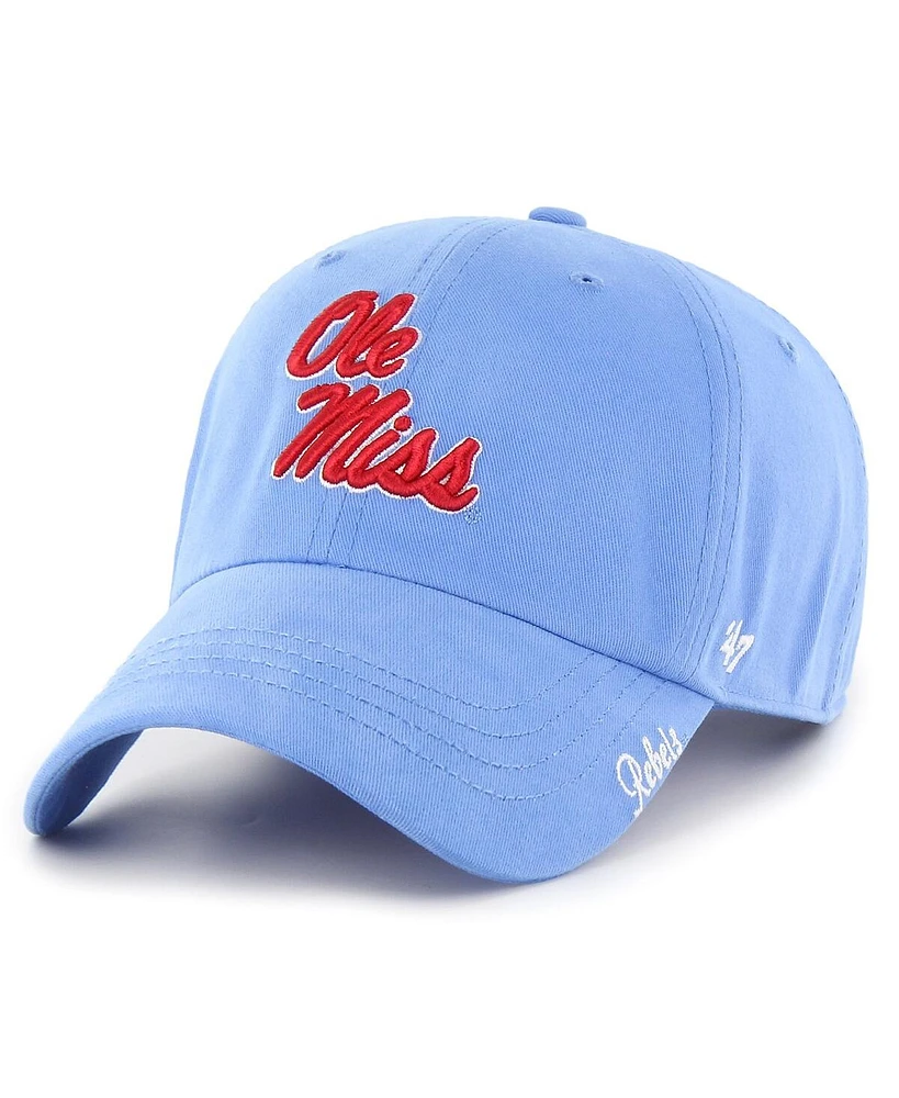 47 Brand Women's Powder Blue Ole Miss Rebels Miata Clean Up Adjustable Hat