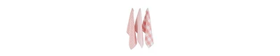 Design Imports Gingham Check Kitchen Collection, Pink, Dishtowel Set