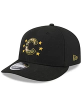 New Era Men's Black Chicago Cubs 2024 Armed Forces Day Low Profile 9FIFTY Snapback Hat