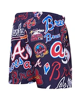 Pro Standard Men's Navy Atlanta Braves Toss Logo Woven Shorts