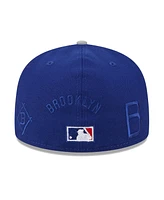 New Era Men's Royal/Gray Los Angeles Dodgers Multi Logo 59FIFTY Fitted Hat