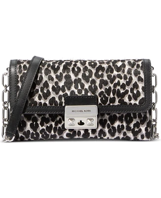 Michael Michael Kors Tribeca Large Wallet On Chain Crossbody