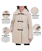 Laundry by Shelli Segal Women's Teddy Toggle Coat