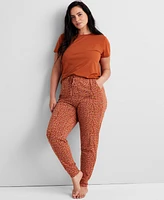 State of Day Printed Jogger Pajama Pants Xs-3X, Created for Macy's