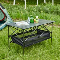 Folding Aluminum Outdoor Table with Carrying Bag