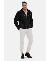 Furniq Uk Men's Shearling Jacket