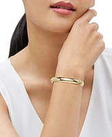 Polished Tube Hinge Bangle Bracelet in 18K Gold-Plated Sterling Silver