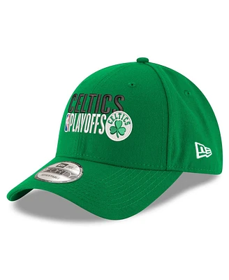 New Era Men's Kelly Green Boston Celtics 2024 Nba Playoffs 9FORTY Adjustable Hat