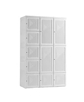 Simplie Fun Portable Bedroom Storage Organizer - White