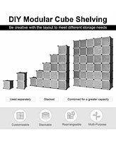 Sugift Diy 30 Cube Portable Closet Clothes Wardrobe Cabinet