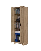 Streamdale Furniture Storage Cabinet With Two Doors For Bathroom, Office, Adjustable Shelf, Mdf Board