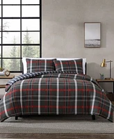 Eddie Bauer Willow Plaid Microsuede Duvet Cover Sets