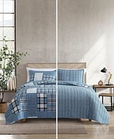Eddie Bauer Hawthorne Reversible 3 Piece Quilt Set
