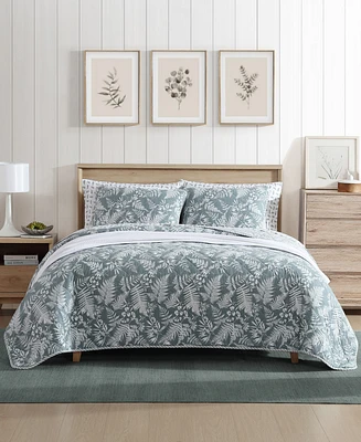 Closeout! Eddie Bauer Fern Garden Reversible Piece Quilt Set