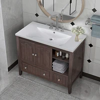 Streamdale Furniture 36" Bathroom Vanity with Ceramic Basin & Storage Cabinet