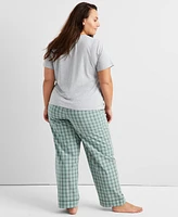 State of Day Women's Printed Poplin Pajama Pants Xs-3X, Exclusively at Macy's