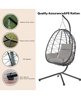 Egg Chair with Stand for Indoor and Outdoor Use