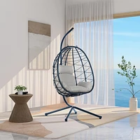 Egg Chair with Stand for Indoor and Outdoor Use