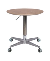 Simplie Fun Adjustable 360 Swivel Coffee Table with Aluminum Base